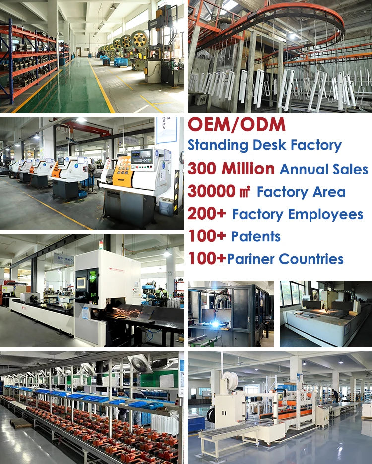 Ergonomic Electric Height Adjustable Standing Desk Frame