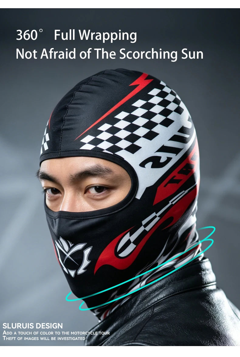 Men's Skull Full Face Mask | Cooling Balaclava for Summer Riding