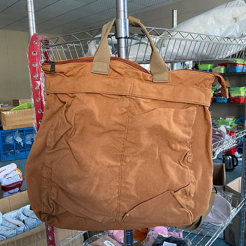 Large Capacity Retro Canvas Backpack for Women | Stylish School Bag
