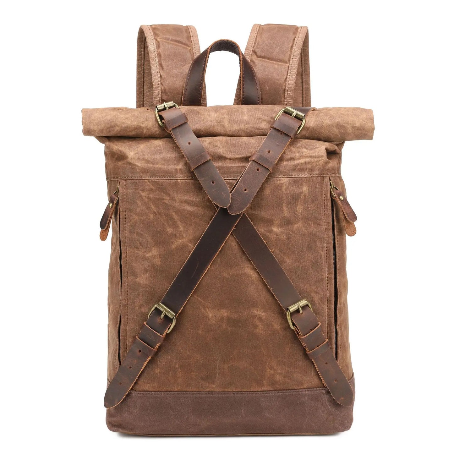Retro Waterproof Oil Wax Canvas Travel Backpack | Unisex Design