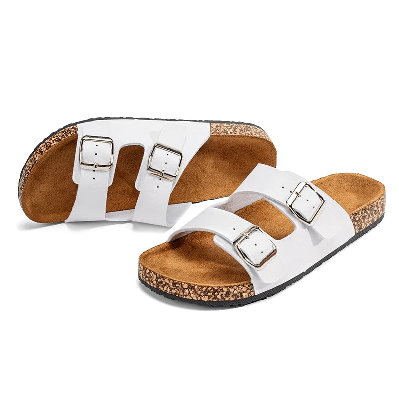 Comfortable Unisex Summer Cork Slippers for Outdoor Use