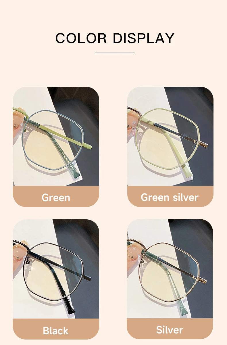 Stylish Geometric Women's Reading Glasses | Anti-Blue Light