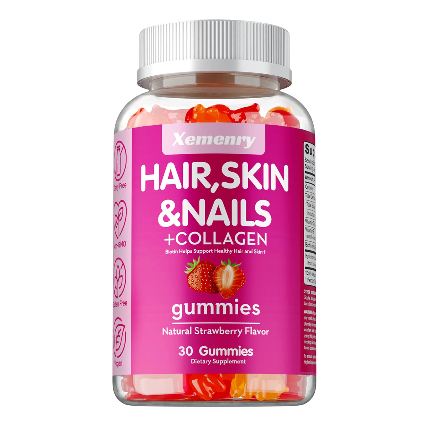 High Potency Biotin Gummies for Healthy Hair, Skin & Nails