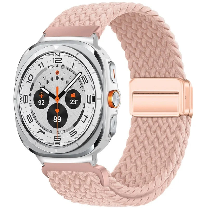 Nylon Braided Loop Strap | Magnetic Sport Bracelet for Watches