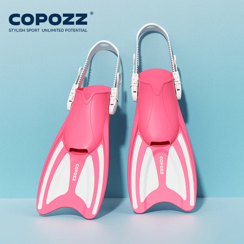 Adjustable Length Snorkel Fins for Kids | Diving Fins for Water Fun