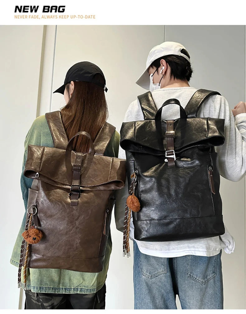 Versatile Rolled Top Business Backpack | Anti-Theft Travel Bag 2026