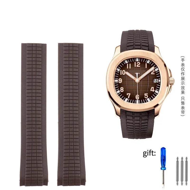 High Quality Soft Rubber Watch Band | 21mm Silicone Replacement Strap