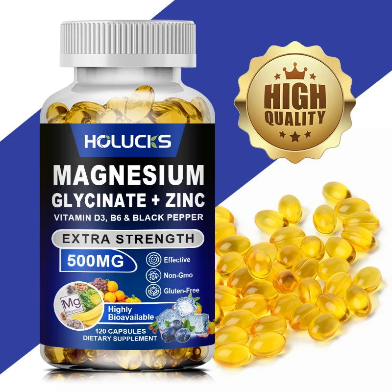 Magnesium Glycinate & Zinc Supplement | Optimize Sleep & Stress Relief