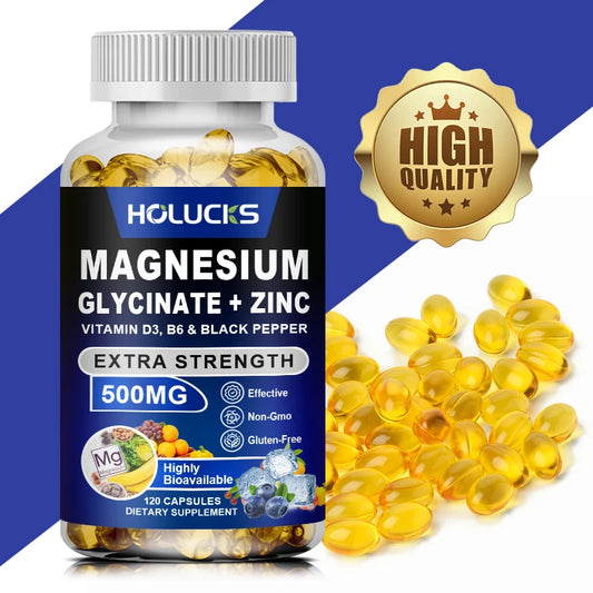 Magnesium Glycinate & Zinc Supplement | Optimize Sleep & Stress Relief