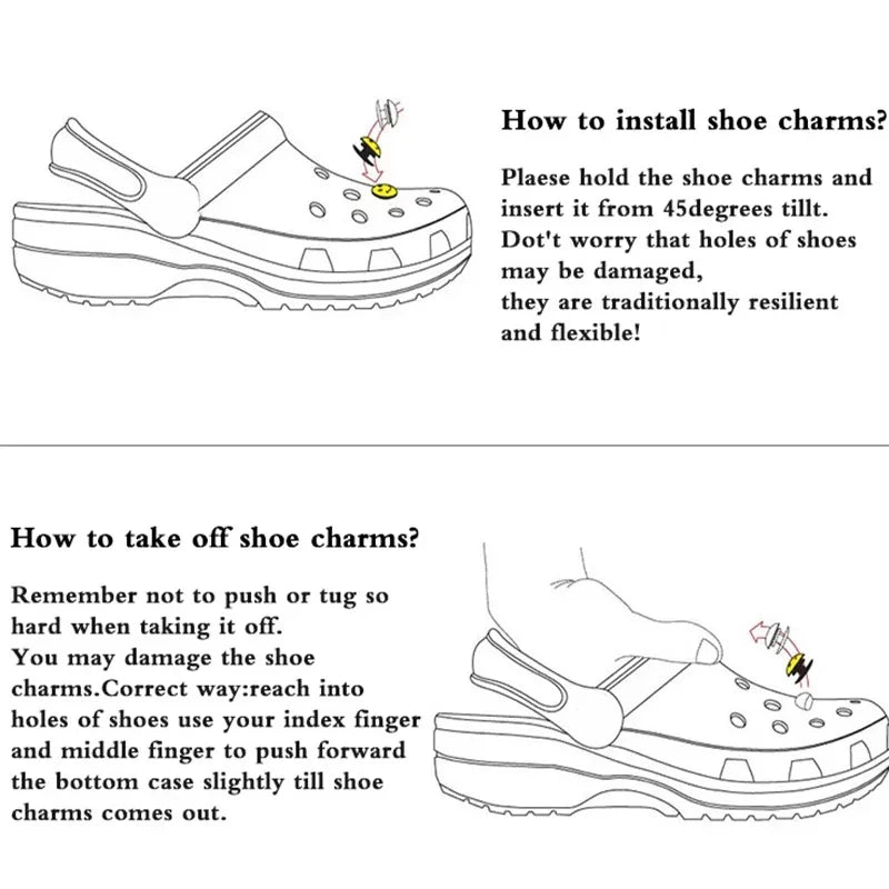 DIY Fashion Shoe Charms Set | 3D Flower Shoe Decorations