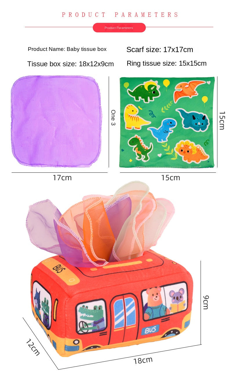 Baby Montessori Magic Tissue Box | Sensory Learning Toy