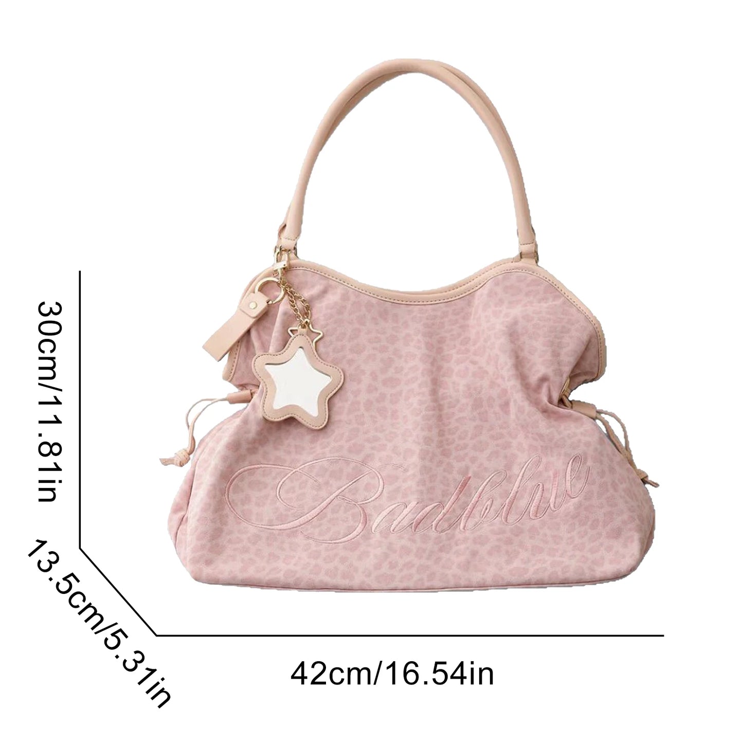 Large Capacity Leopard Print Tote Bag | Trendy Shoulder Handbag