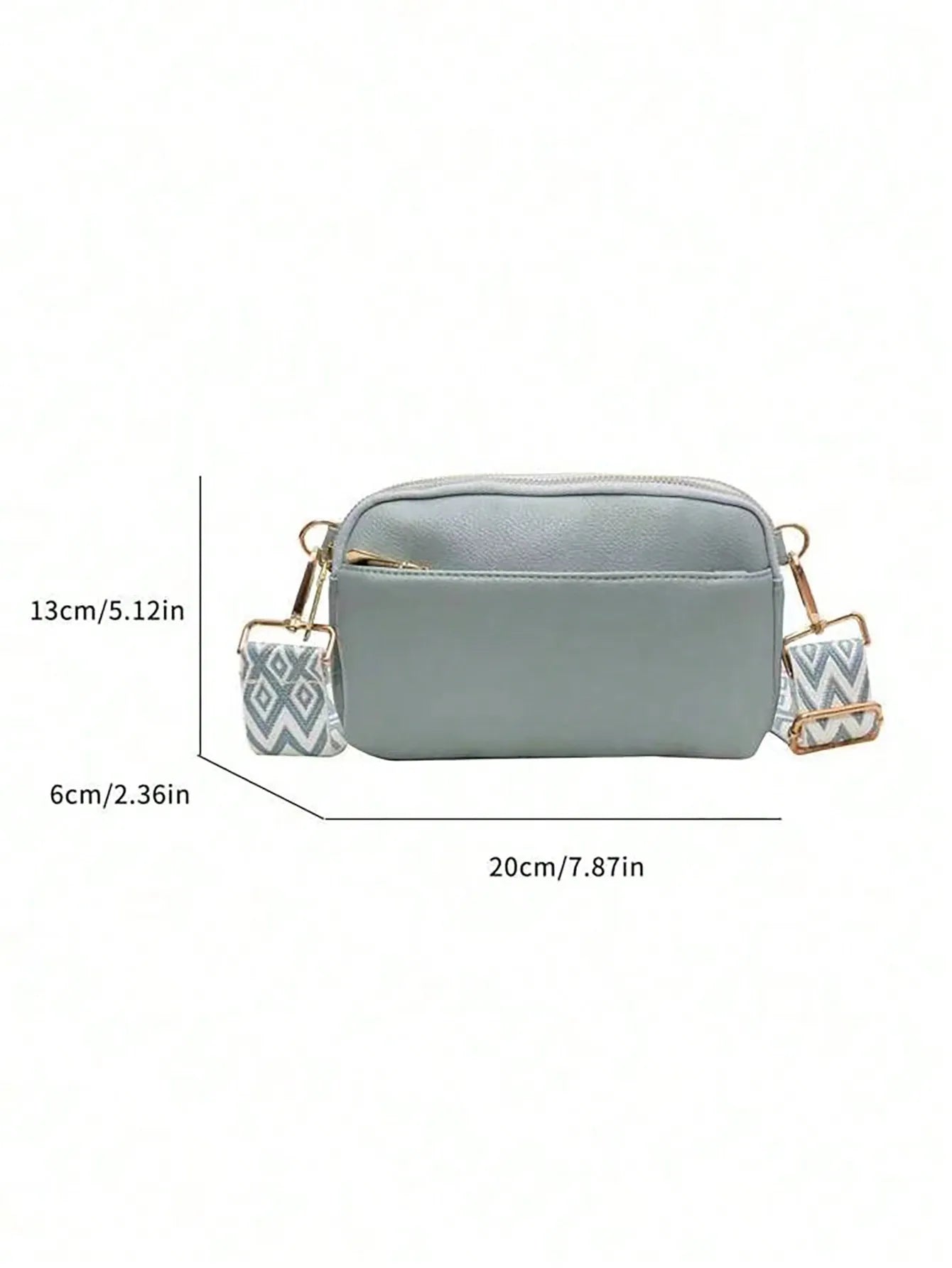 Fashionable Solid Color Crossbody Bag | Stylish PU Shoulder Bag