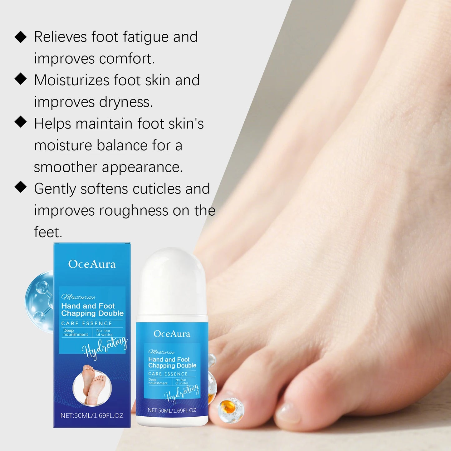 Urea Foot Care Roller Ball | Deep Hydration & Softening Treatment