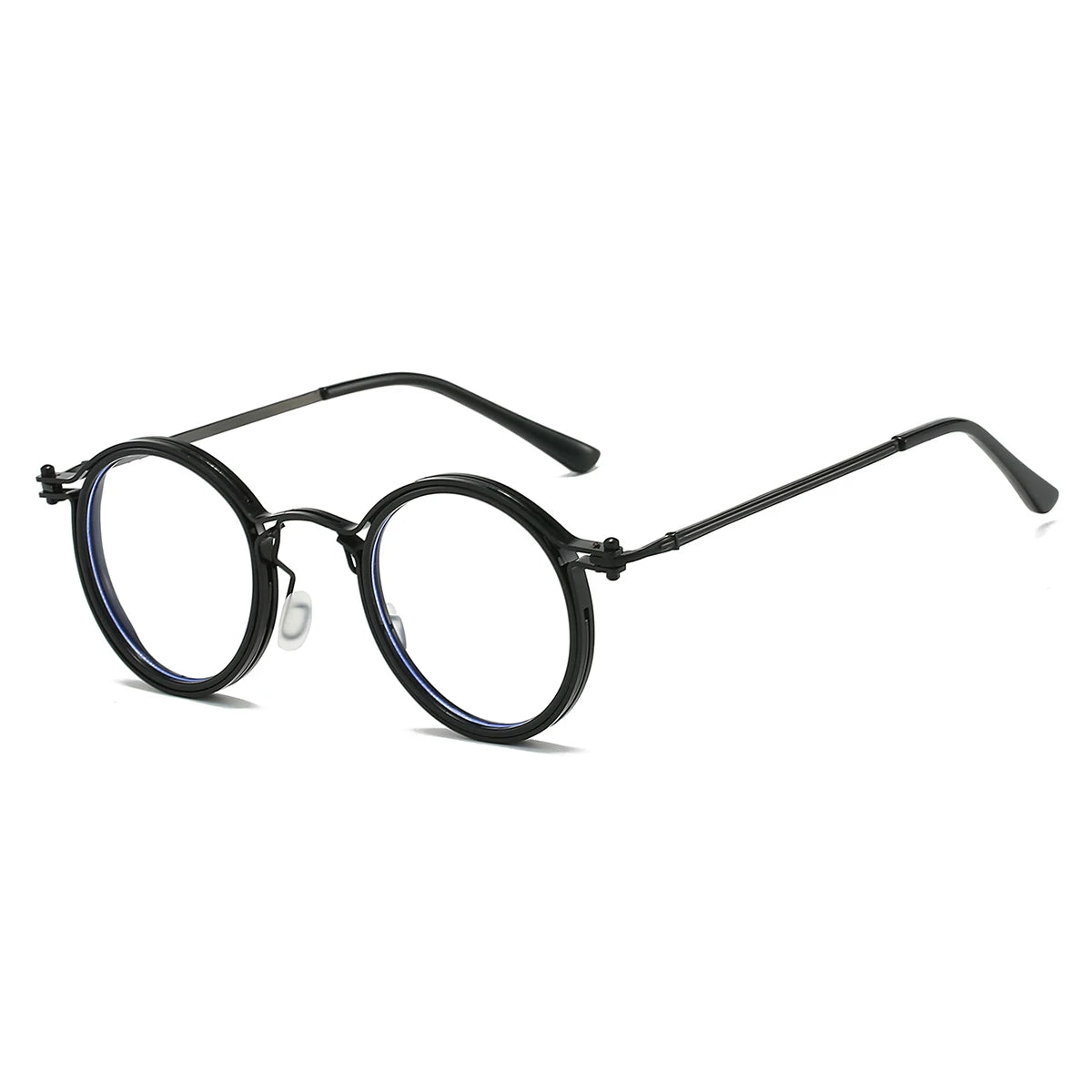 Stylish Retro Round Glasses | Chic Blue Light Blocking Eyewear