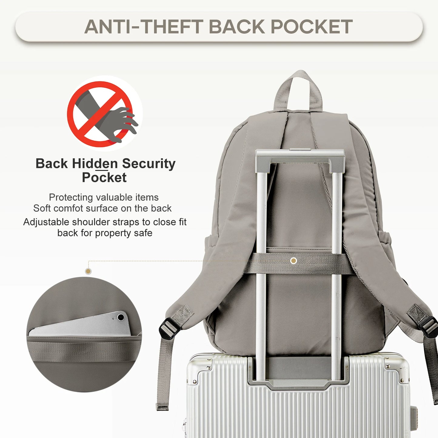 Versatile Casual Backpack for School and Travel | Multi-Pocket Design