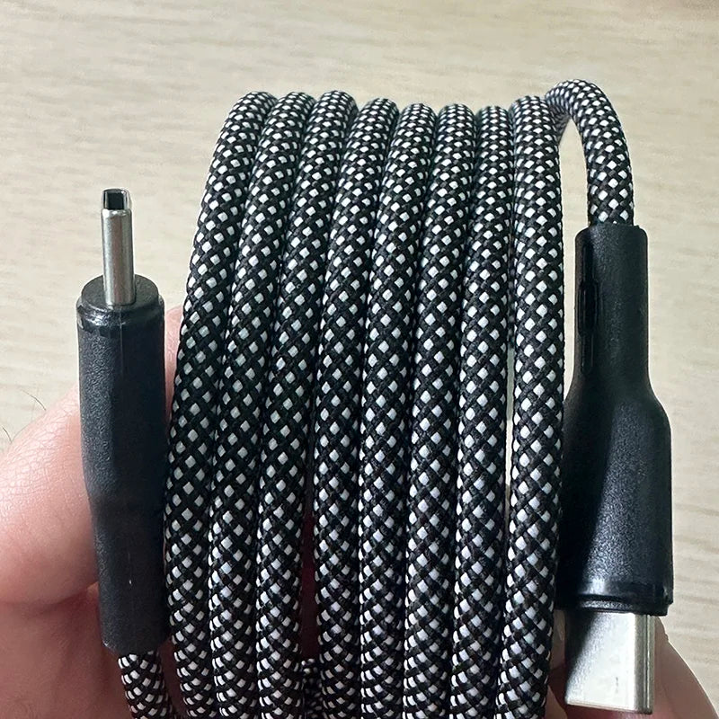 Magnetic Braided USB Type-C Car Charging Cable - 6A Data Transfer