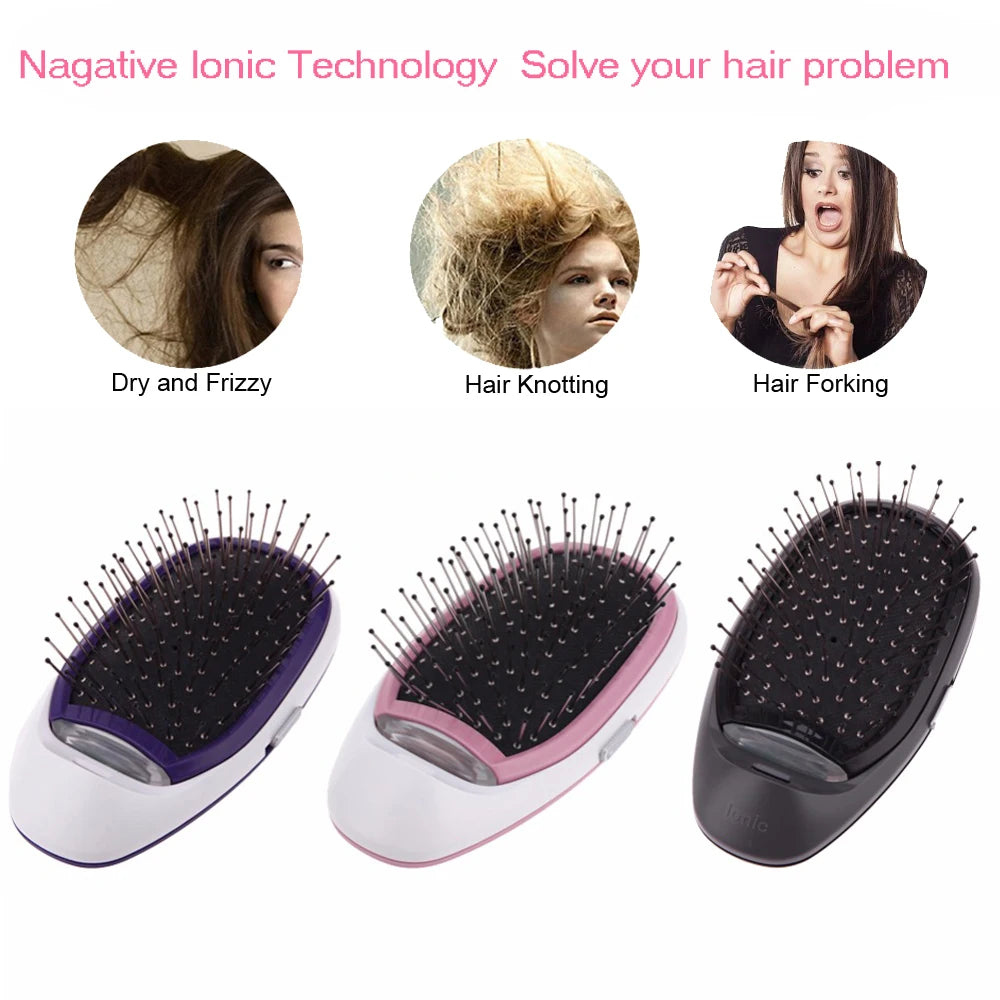 Black Ionic Styling Hairbrush | Enhance Shine & Manageability
