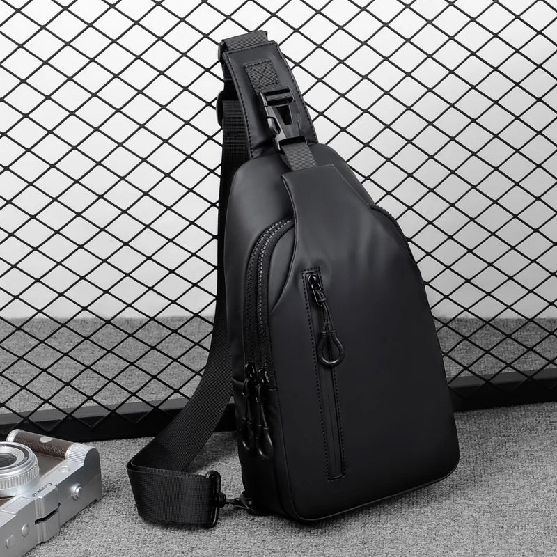 Multifunctional Chest Bag for Men | Cross Body with USB Charging