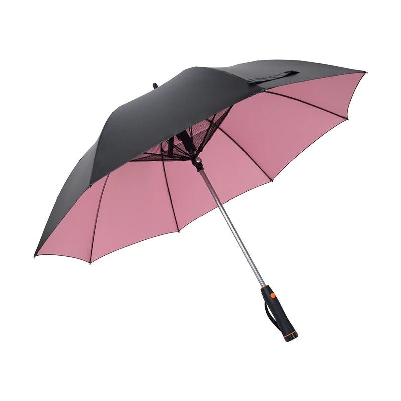 Portable Cooling Sunshade Umbrella with Fan | UV Protection
