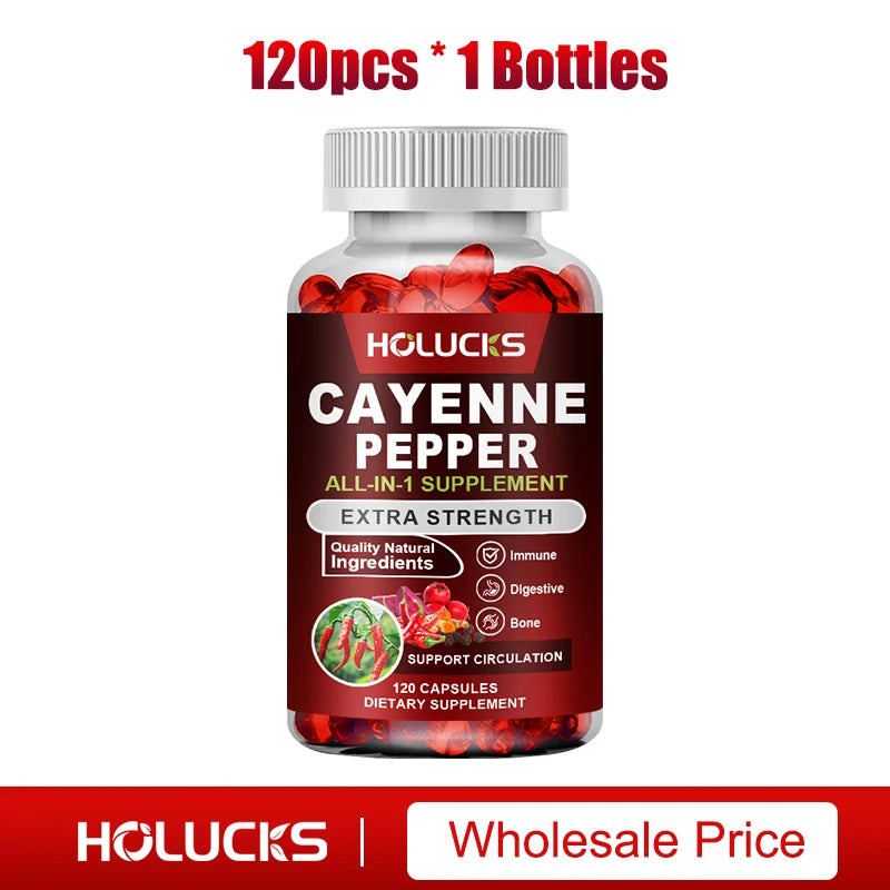 Cayenne Pepper Capsules | Boost Metabolism & Support Digestion