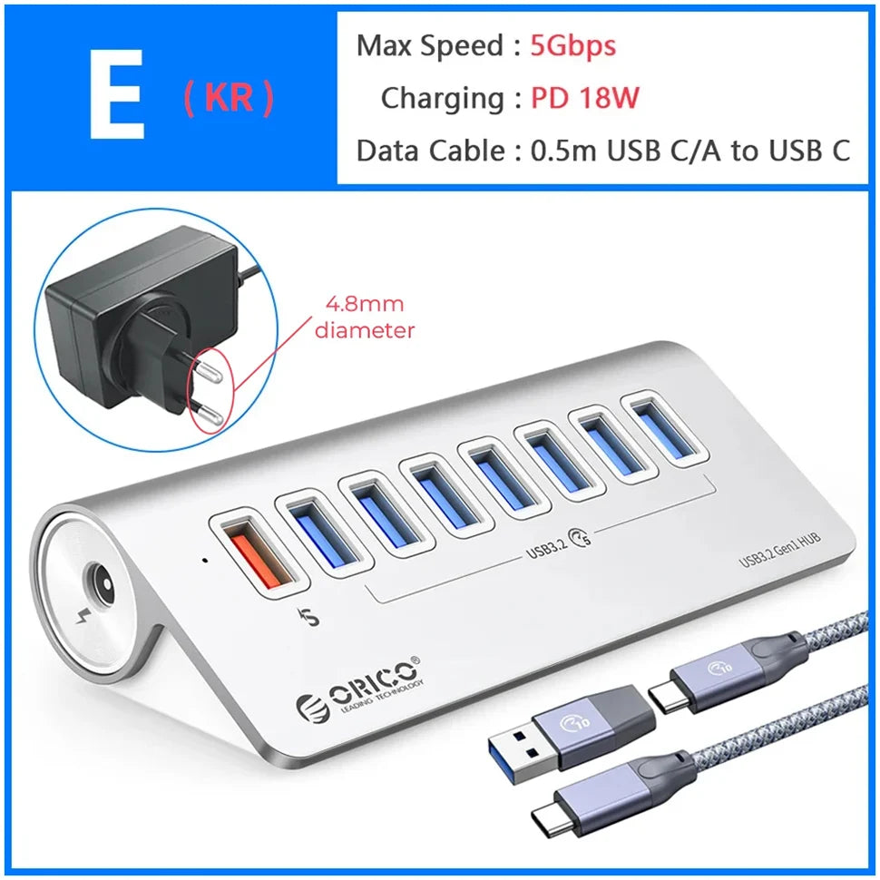 10Gbps USB 3.2 Docking Station Hub | Fast Charging & Multi Ports