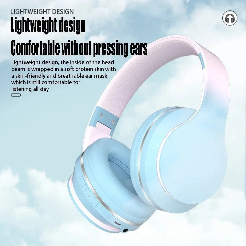 Wireless BT 5.1 Headphones | Stereo Sound Earphones for Gaming