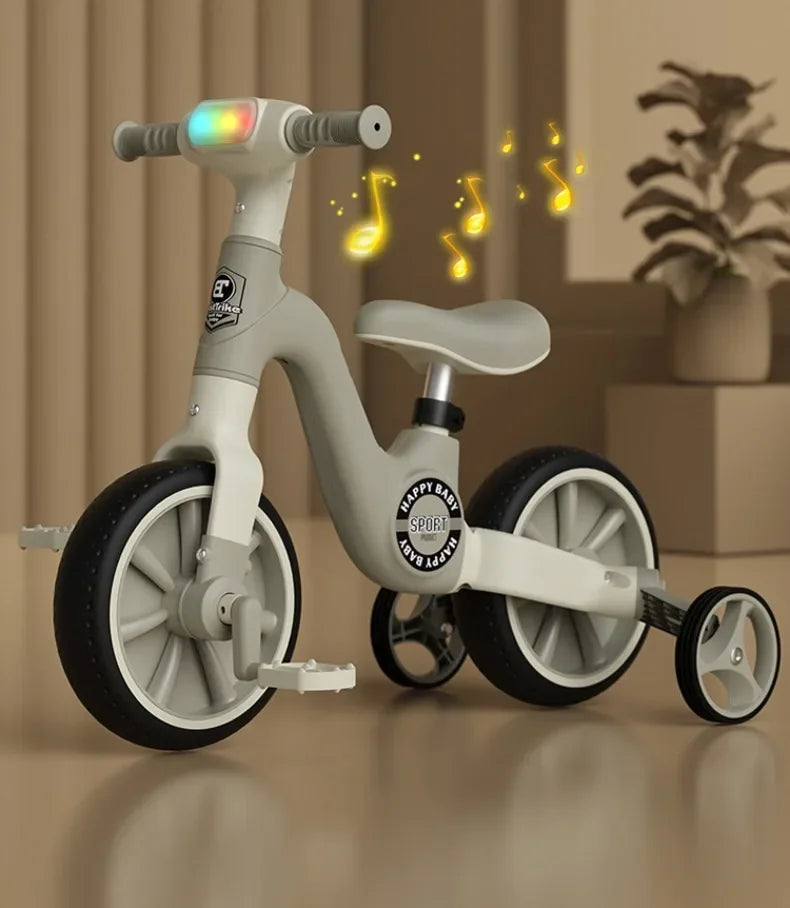 2-in-1 Children's Balance Bike with Music & Lighting | Fun Baby Walker