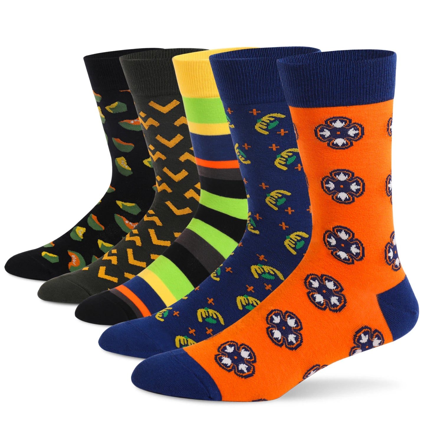 Men's Dress Socks | Breathable Cotton Crew Socks for All Occasions