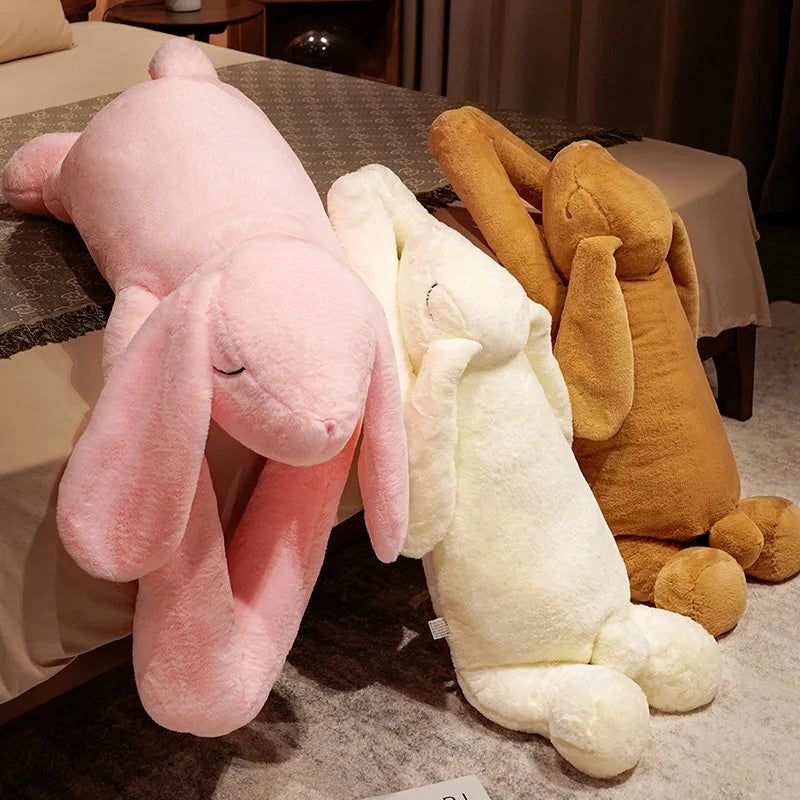 Giant Cute Cartoon Bunny Plush Toy | Soft Stuffed Rabbit Pillow