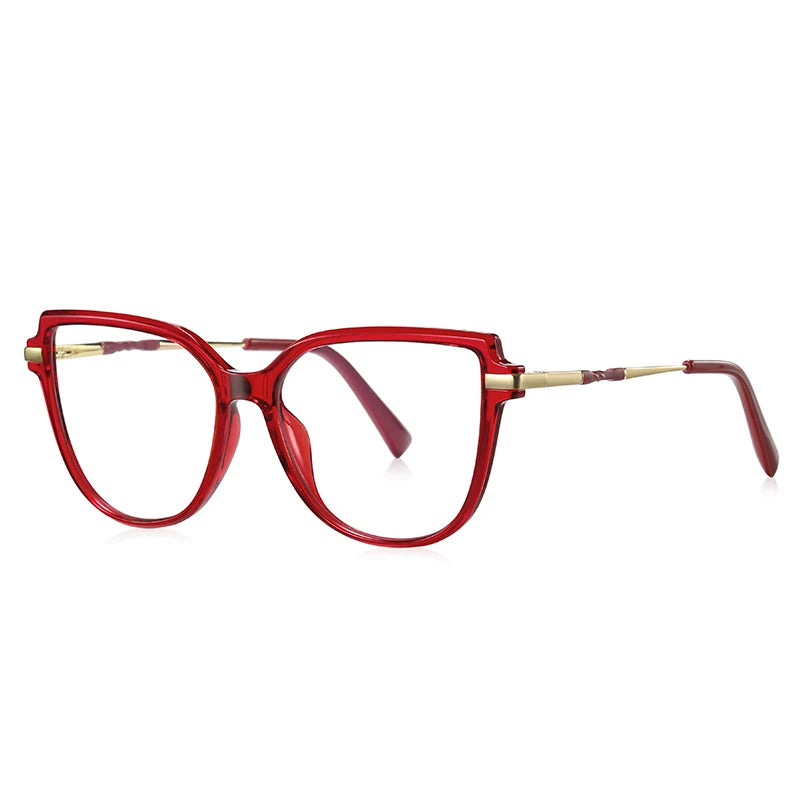 VICKY Stylish Large Frame Simple Geometric Design Anti-blue Light Reading Glasses Customized Prescription Available PFD2210