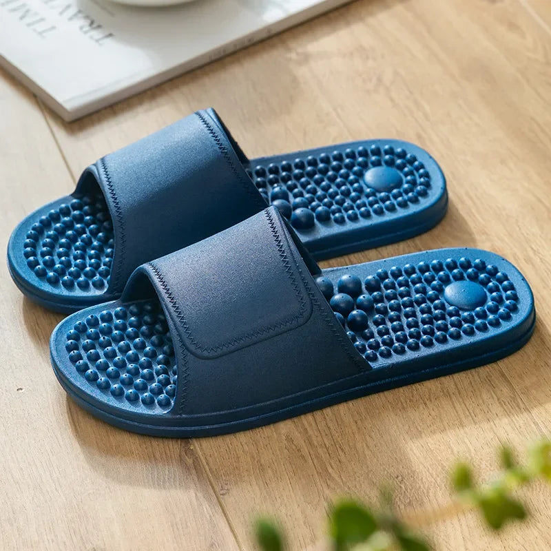 Women & Men Massage Slippers | Soft Non-Slip Indoor Slides