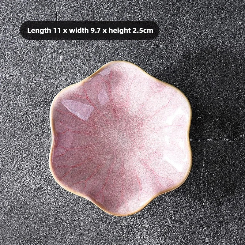 Lotus-Shaped Ceramic Tray | Ideal for Jewelry & Home Decor