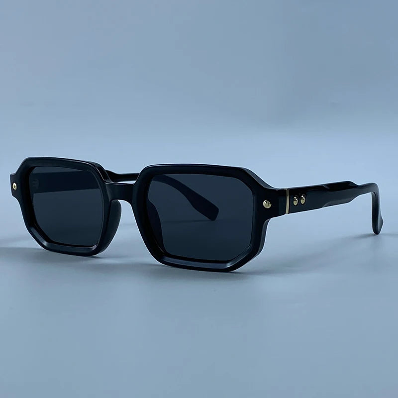 Vintage Photochromic Square Sunglasses for Men | Retro Steampunk Style