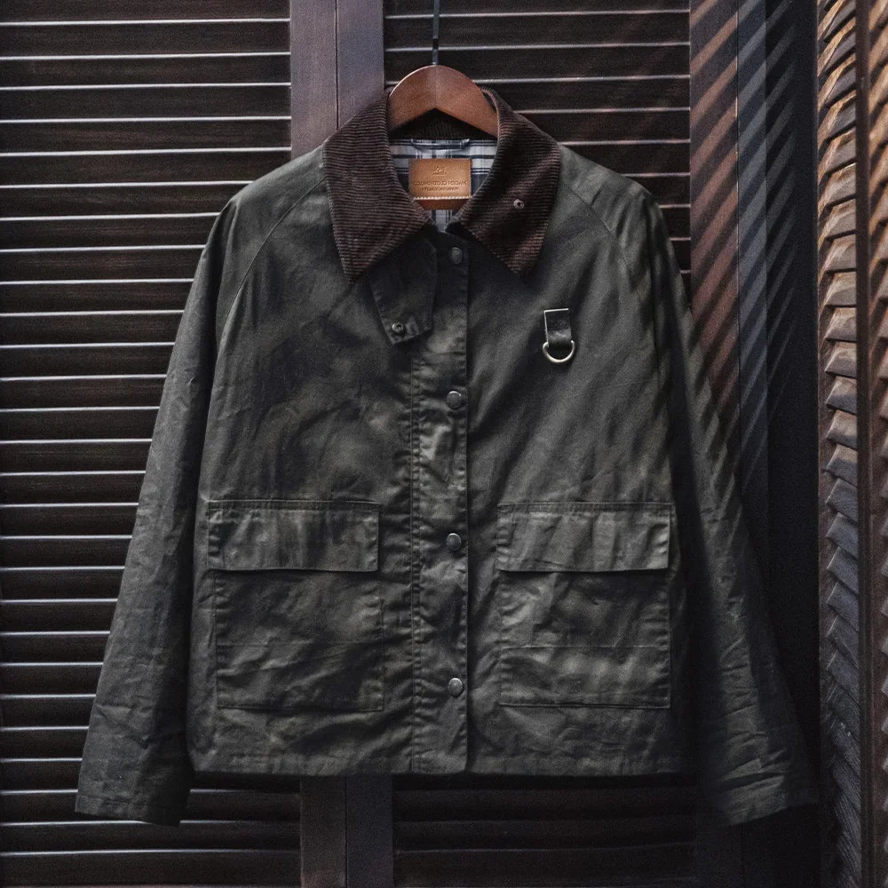 Vintage Waxed Fishing Jacket for Men | Classic Outdoor Coat
