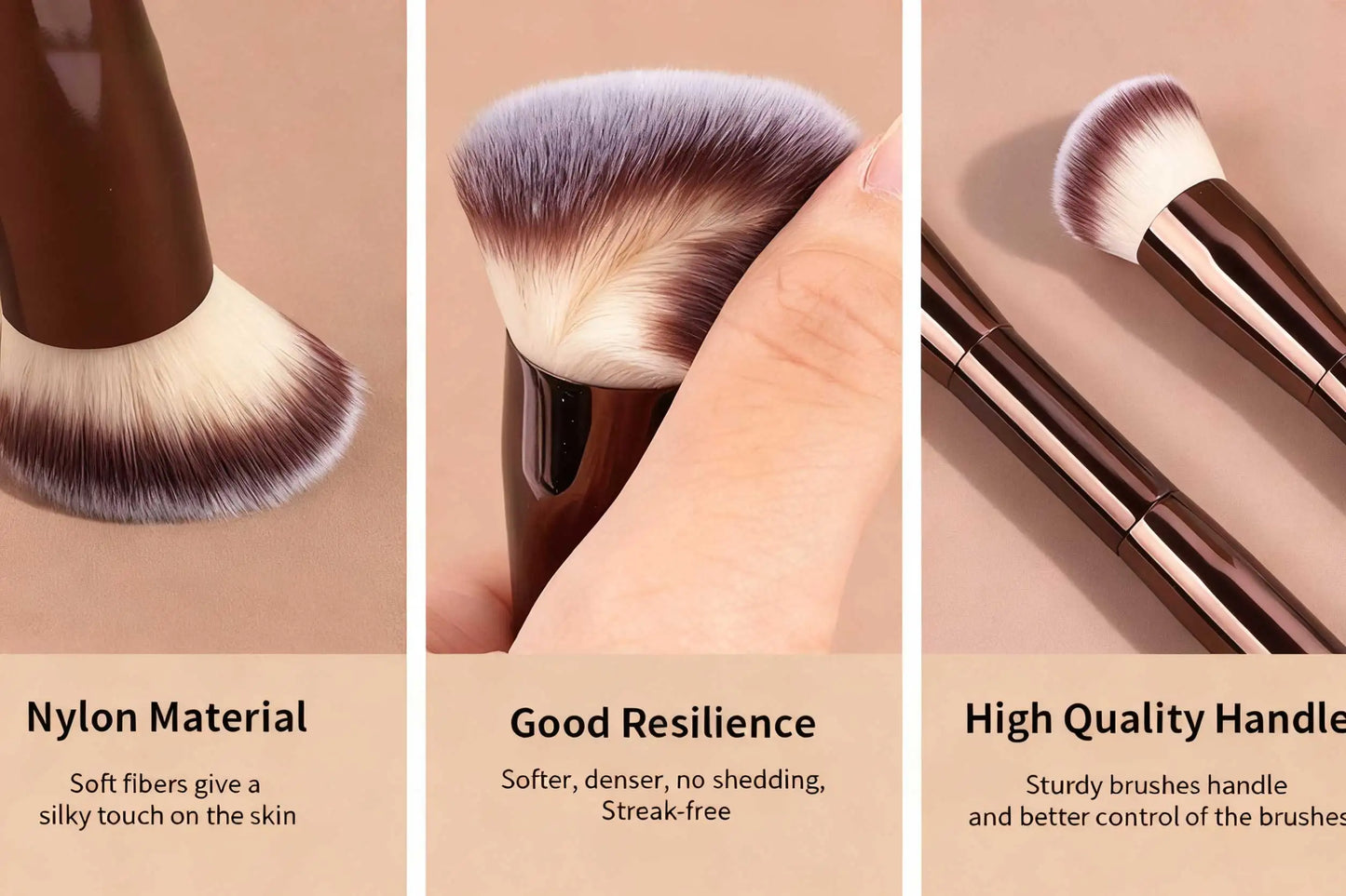 5 PCS Double-Ended Kabuki Makeup Brush Set | Perfect for Blending 2026