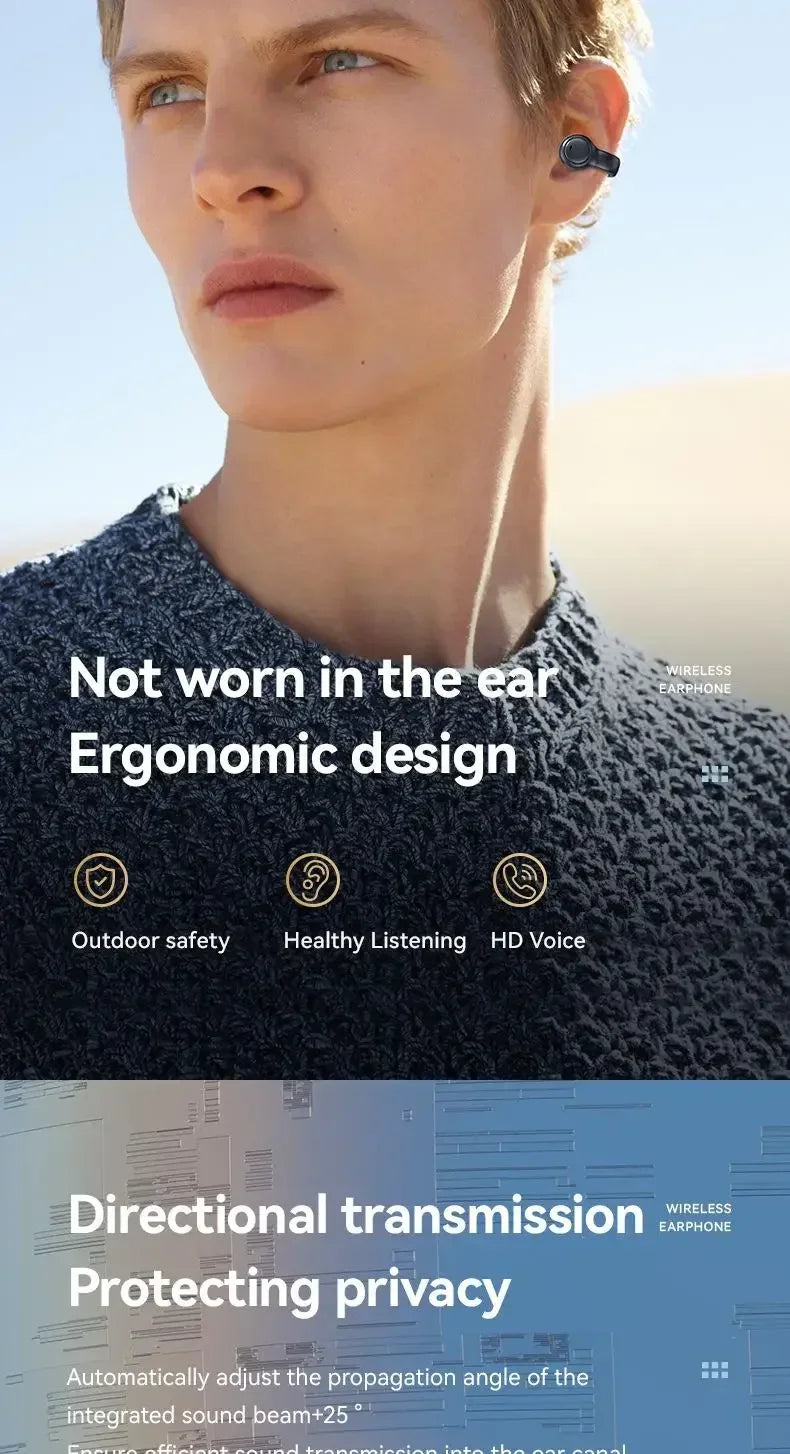 Bone Conduction Wireless Earbuds | Sporty Bluetooth Headset