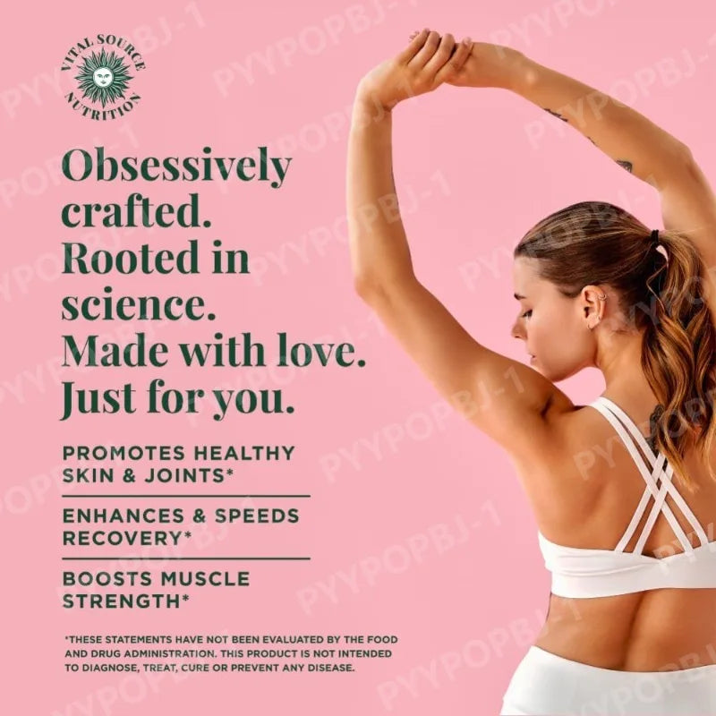Creatine & Collagen Powder Stick Packs for Strength & Skin Health
