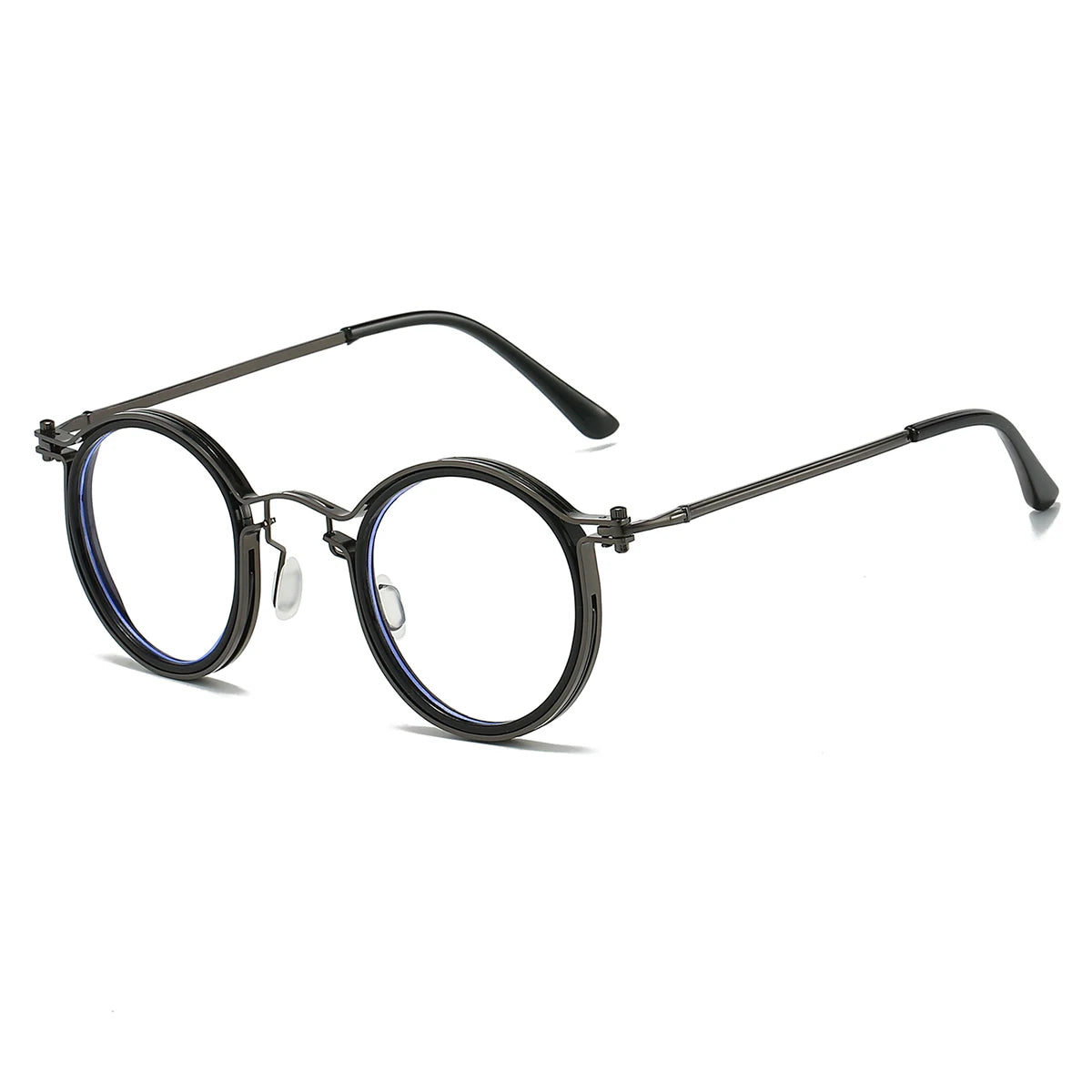 Stylish Retro Round Glasses | Chic Blue Light Blocking Eyewear
