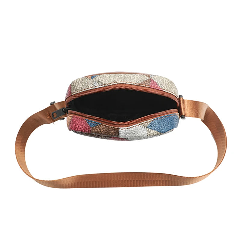Multi-Color Patterned Adjustable-Strap Lightweight Bag for Daily Use