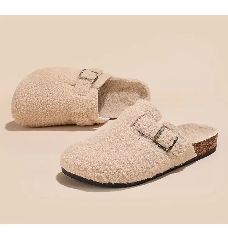 Cozy Unisex Plush Cotton Slippers | Non-Slip Winter House Shoes