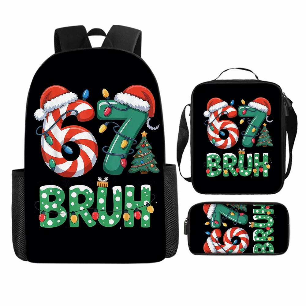 Cute Anime-Inspired Backpack & Lunch Bag Set for Students