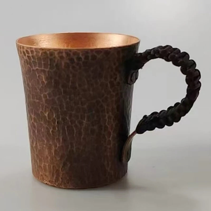 Vintage Pure Copper Mug | Handcrafted Moscow Mule Tumbler