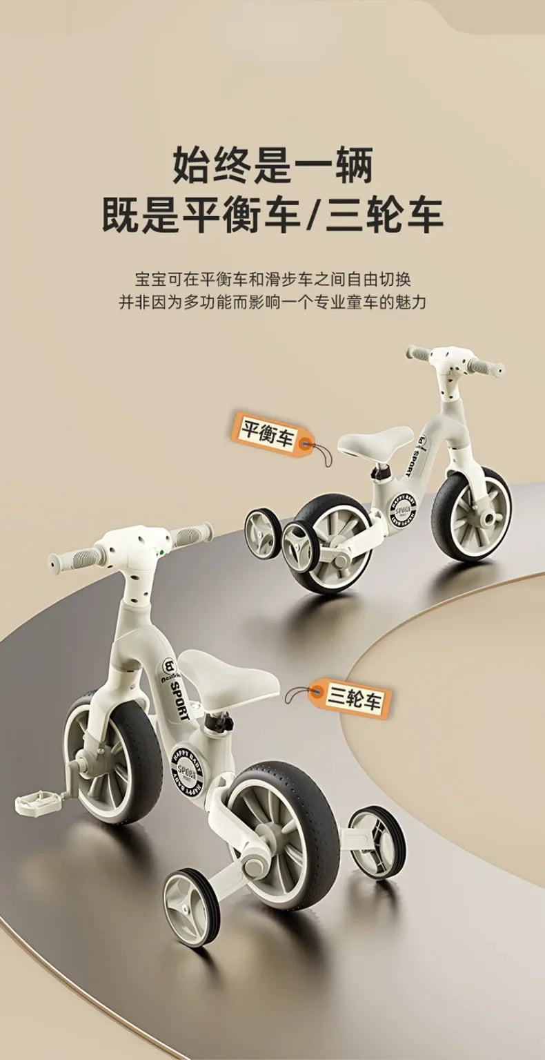 2-in-1 Children's Balance Bike with Music & Lighting | Fun Baby Walker