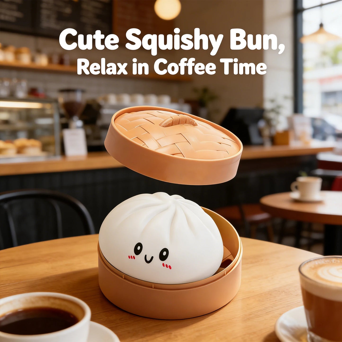 Colorful Simulated Dumpling Squishy Relaxing Relieve Anxiety Antistress Enhance Happiness Reusable Rebound Squeeze Reliever Toy