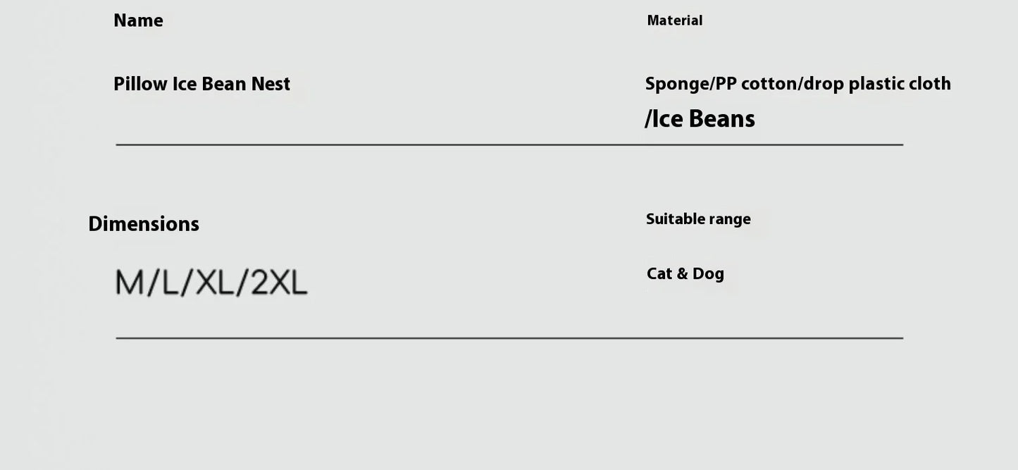 Summer Cooling Pet Mat | Removable & Washable Dog Cat Bed