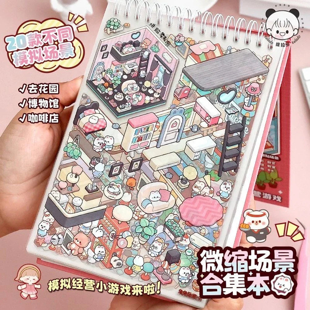 20Pcs Cartoon DIY Landscape Stickers | Kids' Creative Fun