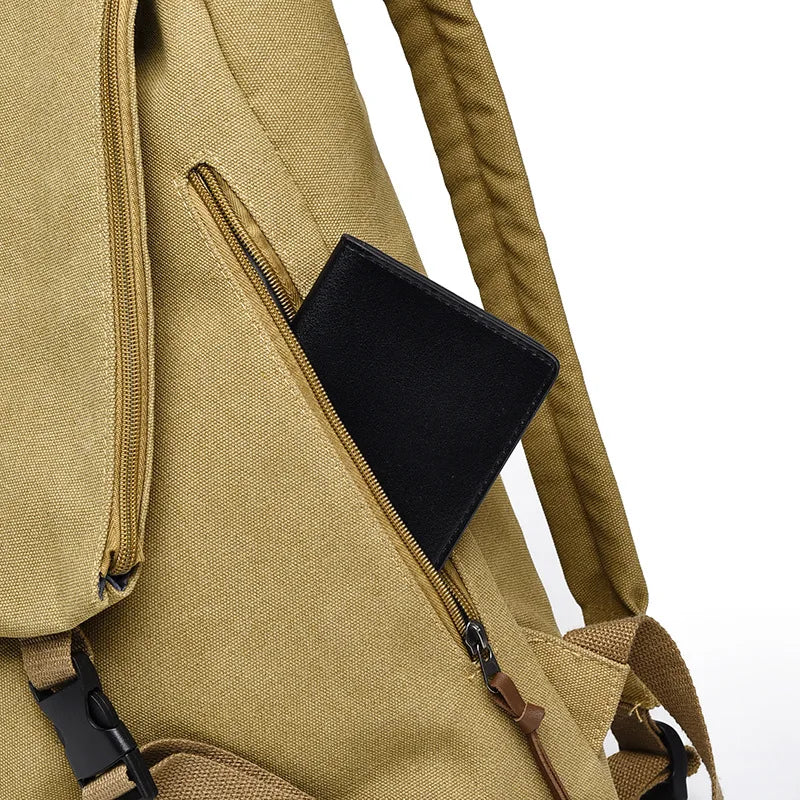 Large Capacity Canvas Backpack for Travel & Commute | Stylish & Versatile