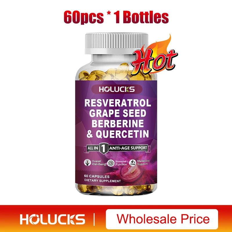 Resveratrol Supplement for NAD+ Boost, Anti-Aging & Wellness