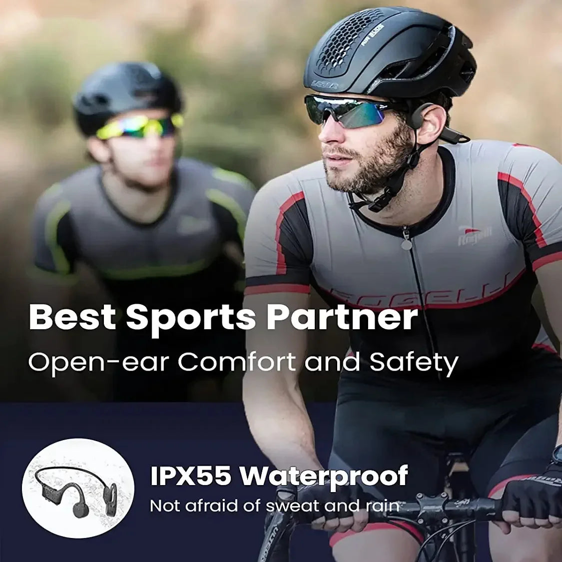 Wireless Bluetooth Sport Open Ear Headphones | Waterproof & Comfortable
